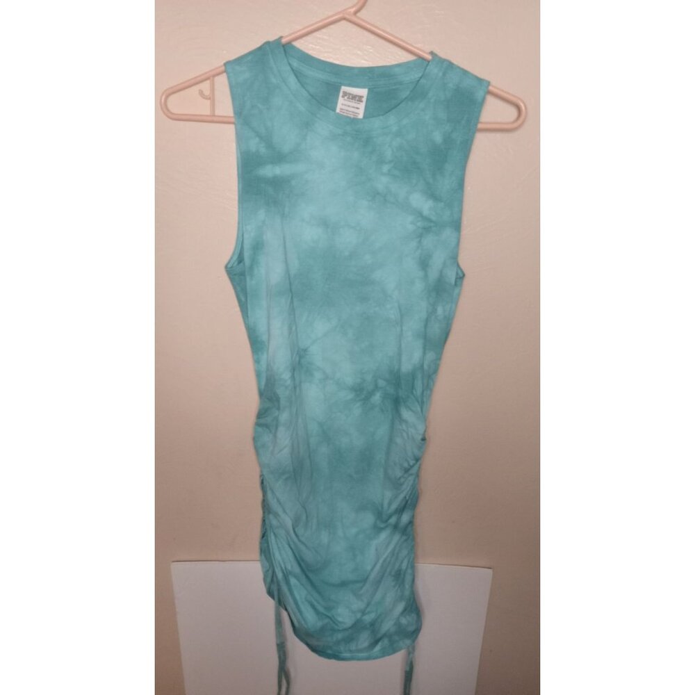 VS PINK Bodycon Dress With Ruched Sides Adjustable Sleeveless Size Small